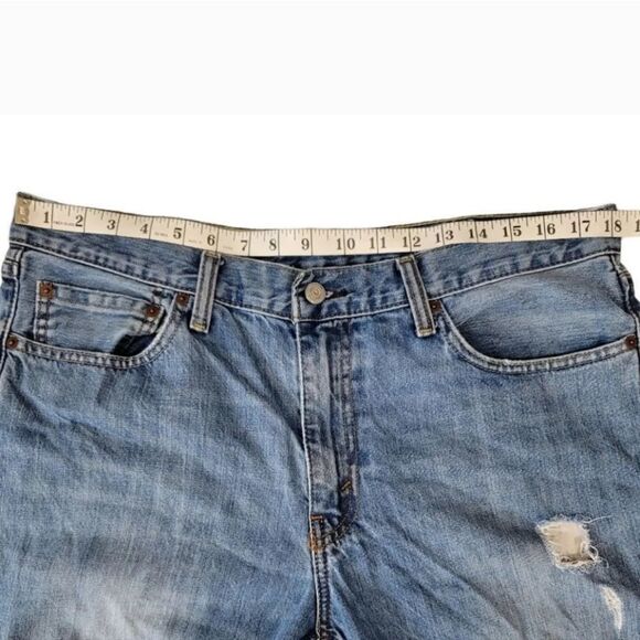 Levi's 511 Modern Slim Distressed 100% Cotton Denim Jeans Size 38 Measures 36 - Picture 8 of 15